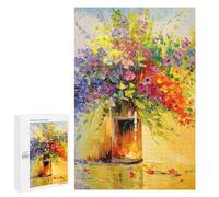 1000 PCS Jigsaw Puzzle for Adults, A Bouquet of Wild Flowers Artwork, A Focused Activity for Patient Adult Puzzlers, for Cosy Nights