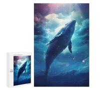 1000 PCS Jigsaw Puzzle for Adults Astral Whale Adult Jigsaw Puzzle Brain Teaser Game Stress Reliever Unique Gifts for Birthday And Christmas 1000 PCS