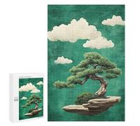 1000 PCS Jigsaw Puzzle for Adults, Bonsai Tree with Clouds Artwork, A Focused Activity for Patient Adult Puzzlers, for Cosy Nights