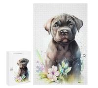 1000 PCS Jigsaw Puzzle for Adults Cane Corso Watercolor Adult Jigsaw Puzzle Brain Teaser Game Stress Reliever Unique Gifts for Birthday And Christmas 1000 PCS