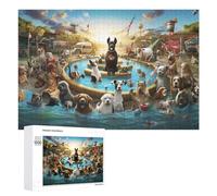 1000 PCS Jigsaw Puzzle for Adults Canine Carnival A Dog's Delightful Day Out! Puzzle for Adults Fun Games Staycation Kill Time Birthday And Unique Gifts 1000 PCS