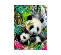 1000 PCS Jigsaw Puzzle for Adults Challenging Puzzle for Game，Dear Panda - Animal，Jigsaw Puzzle Customized Personalized Wooden Puzzle Pieces for Family Home Decor（75x50cm）-S16
