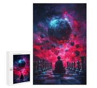 1000 PCS Jigsaw Puzzle for Adults Chessboard Under Cosmic Sky Adult Jigsaw Puzzle Brain Teaser Game Stress Reliever Unique Gifts for Birthday And Christmas 1000 PCS