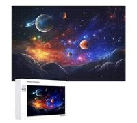 1000 PCS Jigsaw Puzzle for Adults Cosmic Dreamscape Planets And Nebulae Puzzle for Adults Fun Games Staycation Kill Time Birthday And Unique Gifts 1000 PCS