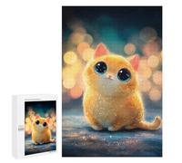 1000 PCS Jigsaw Puzzle for Adults Cute Orange Kitten with Big Eyes Jigsaws for Adults Anti-Stress Toys A Work of Art Unique Gifts for Birthday And Christmas 1000 PCS