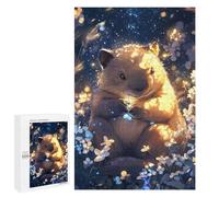 1000 PCS Jigsaw Puzzle for Adults Cute Wombat Dreamy Artwork - Little Paws Adult Jigsaw Puzzle Brain Teaser Game Stress Reliever Unique Gifts for Birthday And Christmas 1000 PCS