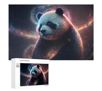 1000 PCS Jigsaw Puzzle for Adults Galactic Panda Cosmic Majesty Puzzle for Adults Fun Games Staycation Kill Time Birthday And Unique Gifts 1000 PCS