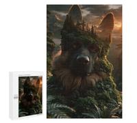 1000 PCS Jigsaw Puzzle for Adults, German Shepherd Forest Spirit Artwork, Versatile Leisure for Adults Who Enjoy Jigsaws, for Indoor Play