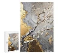 1000 PCS Jigsaw Puzzle for Adults, Gilded Natures Symphony Artwork, A Rewarding Pastime for Dedicated Jigsaw Fans, for Indoor Play
