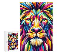 1000 PCS Jigsaw Puzzle for Adults Lion Wpap Pop Art Adult Jigsaw Puzzle Brain Teaser Game Stress Reliever Unique Gifts for Birthday And Christmas 1000 PCS