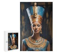 1000 PCS Jigsaw Puzzle for Adults Nefertiti Egyptian Queen Portrait Jigsaws for Adults Anti-Stress Toys A Work of Art Unique Gifts for Birthday And Christmas 1000 PCS
