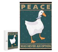 1000 PCS Jigsaw Puzzle for Adults, Peace Was Never An Option Artwork, A Thoughtful Gift Idea for Adults Who Enjoy Puzzles, for Puzzle Fans