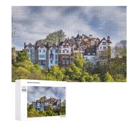1000 PCS Jigsaw Puzzle for Adults, Ramsay Garden In Edinburgh Artwork, Versatile Leisure for Adults Who Enjoy Jigsaws, for Indoor Play