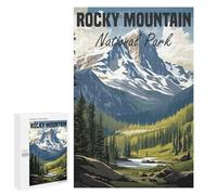 1000 PCS Jigsaw Puzzle for Adults Rocky Mountain National Park Adult Jigsaw Puzzle Brain Teaser Game Stress Reliever Unique Gifts for Birthday And Christmas 1000 PCS