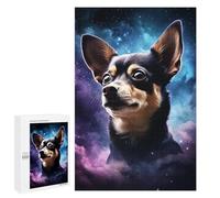 1000 PCS Jigsaw Puzzle for Adults Starry Night Chihuahua Puzzle for Adults Fun Games Staycation Kill Time Birthday And Unique Gifts 1000 PCS