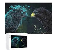 1000 PCS Jigsaw Puzzle for Adults, Two Birds Facing Off Artwork, A Relaxing Challenge for Adult Puzzle Enthusiasts, at Home