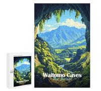 1000 PCS Jigsaw Puzzle for Adults, Waitomo Caves New Zealand Artwork, A Relaxing Challenge for Adult Puzzle Enthusiasts, at Home