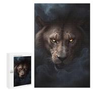 1000 PCS Jigsaw Puzzle for Adults Wild Lion Halloween Poster Adult Jigsaw Puzzle Brain Teaser Game Stress Reliever Unique Gifts for Birthday And Christmas 1000 PCS