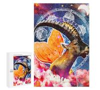 1000 PCS Jigsaw Puzzle for Adults, Zodiac Dreamscape Aries Butterfly Nebula Artwork, A Rewarding Pastime for Dedicated Jigsaw Fans, for Indoor Play