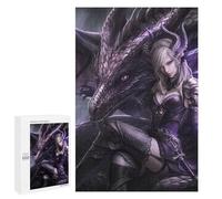 1000 PCS Jigsaw Puzzle for Teenagers Dragon Queen Armor Fantasy Artwork Jigsaw Puzzles for Adults Analysis And Logic Every Piece Is Unique - Brainteaser Family Games 1000 PCS