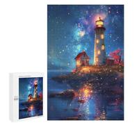 1000 PCS Jigsaw Puzzle for Teenagers Magical Lighthouse Reflections Jigsaws for Adults Puzzle Difficult Challenge Fun Activities at Home Great Gift for Gaming 1000 PCS