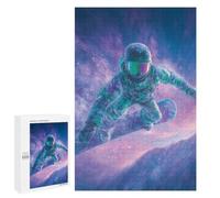 1000 PCS Jigsaw Puzzle for Teenagers Snowboarder in Action -2 Jigsaws for Adults Puzzle Difficult Challenge Fun Activities at Home Great Gift for Gaming 1000 PCS