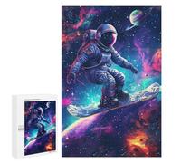 1000 PCS Jigsaw Puzzle for Teenagers Space Snowboarding Adventure Jigsaw Puzzles for Adults Analysis And Logic Every Piece Is Unique - Brainteaser Family Games 1000 PCS