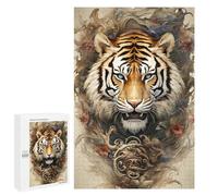1000 PCS Jigsaw Puzzle for Teenagers Tiger Artwork Poster Jigsaws for Adults Puzzle Difficult Challenge Fun Activities at Home Great Gift for Gaming 1000 PCS