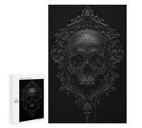 1000 PCS Jigsaw Puzzle for Teenagerss Baroque Black Skull Teenagers Puzzles Fun Games Analysis And Logic Christmas Birthday Gifts 1000 PCS