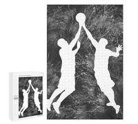 1000 PCS Jigsaw Puzzle for Teenagerss Basketball Silhouette Jigsaw for Adults Fun Games But Fun And Humorous Unique Birthday And Xmas Gifts 1000 PCS