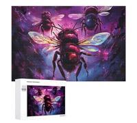 1000 PCS Jigsaw Puzzle for Teenagerss Cosmic Bee Symphony Jigsaws for Adults Fun Games Birthday Present Unique Birthday And Xmas Gifts 1000 PCS