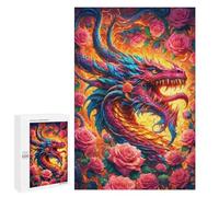 1000 PCS Jigsaw Puzzle for Teenagerss Flames Enchanted Dance Jigsaw for Adults Fun Games But Fun And Humorous Unique Birthday And Xmas Gifts 1000 PCS