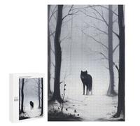 1000 PCS Jigsaw Puzzle for Teenagerss Frosty Forest Guardian Teenagers Puzzles Fun Games Analysis And Logic Christmas Birthday Gifts 1000 PCS