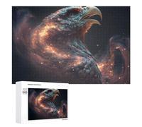1000 PCS Jigsaw Puzzle for Teenagerss Galactic Eagle Cosmic Artwork Jigsaws for Adults Fun Games Birthday Present Unique Birthday And Xmas Gifts 1000 PCS
