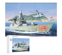 1000 PCS Jigsaw Puzzle for Teenagerss HMS Dragon D35 Destroyer Adult Puzzles Family Game A Work of Art Unique Birthday And Xmas Gifts 1000 PCS