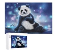 1000 PCS Jigsaw Puzzle for Teenagerss Panda with Butterfly Jigsaws for Adults Fun Games Birthday Present Unique Birthday And Xmas Gifts 1000 PCS