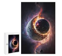 1000 PCS Jigsaw Puzzle for Teenagerss Planetary Convergence Cosmic Dance Jigsaw for Adults Fun Games But Fun And Humorous Unique Birthday And Xmas Gifts 1000 PCS