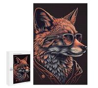 1000 PCS Jigsaw Puzzle for Teenagerss Stylish Fox Artwork Teenagers Puzzles Fun Games Analysis And Logic Christmas Birthday Gifts 1000 PCS