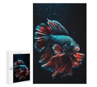 1000 PCS Jigsaw Puzzle for Teenagerss Vibrant Betta Fish Jigsaw for Adults Fun Games But Fun And Humorous Unique Birthday And Xmas Gifts 1000 PCS