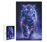 1000 PCS Jigsaw Puzzle for Teenagerss White Tiger Space Animal Jigsaw for Adults Fun Games But Fun And Humorous Unique Birthday And Xmas Gifts 1000 PCS