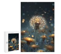 1000 PCS Jigsaw Puzzle Glowing Dandelion Magic Jigsaw for Teenagers Hand Speed Race Wishlist with Santa Claus Toys Educational Games 1000 PCS