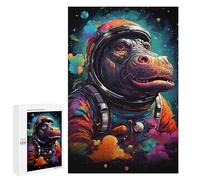 1000 PCS Jigsaw Puzzle Space Monkey Explorer Jigsaw for Teenagers Hand Speed Race Wishlist with Santa Claus Toys Educational Games 1000 PCS