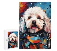 1000 PCS Jigsaw Puzzle Space Poodle Adventure -1 Jigsaw for Teenagers Hand Speed Race Wishlist with Santa Claus Toys Educational Games 1000 PCS