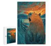 1000 PCS Jigsaw Puzzles Amazon Sunset Capybara Jigsaws for Adults Puzzle For Family Fun Difficult And Challenge Educational Family Game 1000 PCS