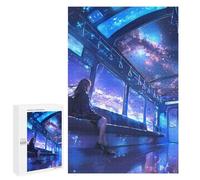 1000 PCS Jigsaw Puzzles Anime Galaxy Train Jigsaw Puzzles for Teenagerss But Fun And Humorous Every Piece Is Unique - Learning Educational Toys 1000 PCS