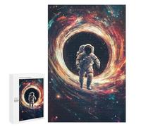1000 PCS Jigsaw Puzzles Astronaut in Space Tunnel Jigsaw Puzzles for Teenagers Stress Reliever Train Your Brain And Hands Learning Educational Toys 1000 PCS