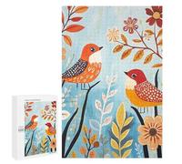 1000 PCS Jigsaw Puzzles Autumn Birds Art Print Jigsaw Puzzles for Teenagers Stress Reliever Train Your Brain And Hands Learning Educational Toys 1000 PCS