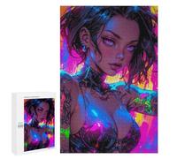1000 PCS Jigsaw Puzzles Beautiful Tattoo Anime Jigsaw Puzzles for Teenagerss But Fun And Humorous Every Piece Is Unique - Learning Educational Toys 1000 PCS