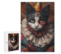 1000 PCS Jigsaw Puzzles Carnival Cat Costume Painting-1 Jigsaws for Adults Puzzle For Family Fun Difficult And Challenge Educational Family Game 1000 PCS