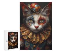 1000 PCS Jigsaw Puzzles Carnival Cat Costume Puzzles for Teenagers Enhance Memory Difficult And Challenge Brainteaser Family Games 1000 PCS